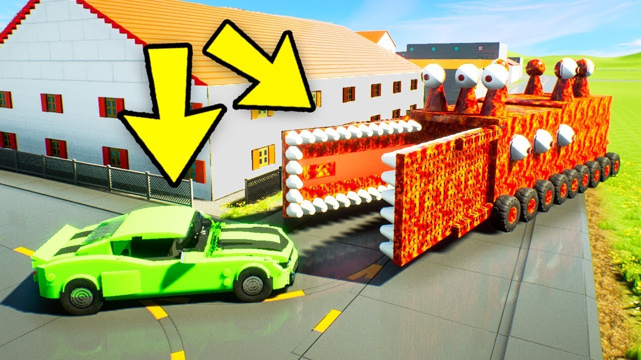 Ogromnyj Pozhiratel Protiv Lego Mashin Samye Ugarnye Lego Pogoni V