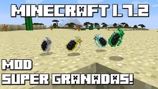 Minecraft 1.7.2 MOD SUPER GRANADAS!