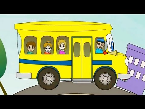 The Wheels on the Bus Nursery Rhyme | Cartoon Animation Song For