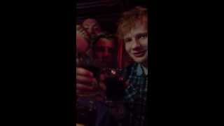 Ed Sheeran does shots with Irish lads... Part 1