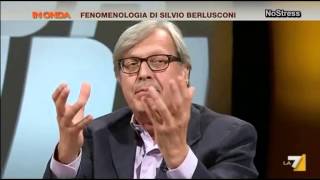 Vittorio Sgarbi vs David Perluigi: "Sei un coglione!!"  IN ONDA 12 08 2013