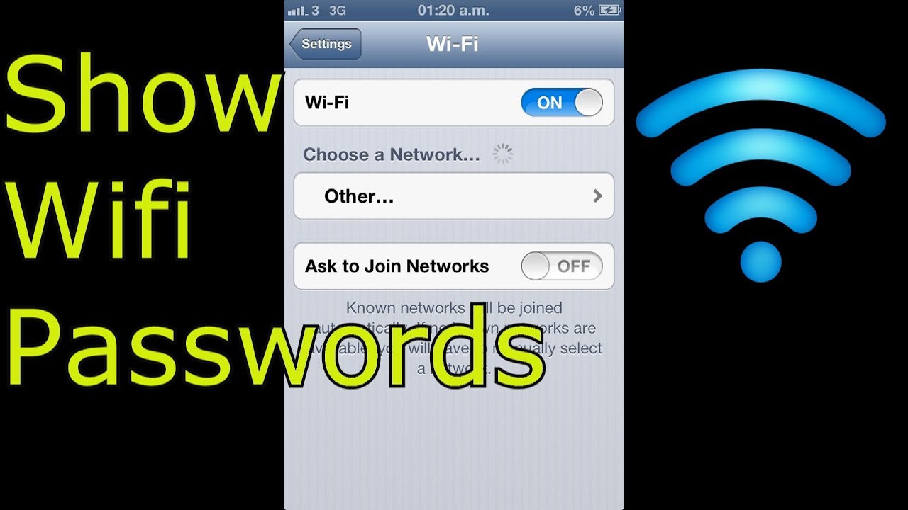 how can i find my wifi password from connected computer