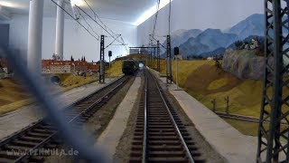 Führerstandsmitfahrt auf der Modellbahn Spur 0 Anlage im Eisenbahn und Verkehrsmuseum Dresden