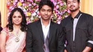 Vijay, AR Rahman @ Gv Prakash and Saindhavi Marriage Reception | Digital Album | Shankar, MK Stalin