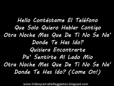 LETRA EL TELEFONO WISIN letra el telefono wisin:
