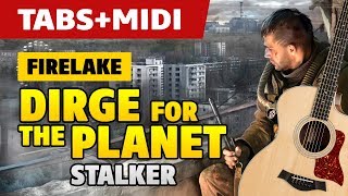 Firelake - Dirge for the Planet [Stalker OST] (Acoustic Guitar Cover, Tutorial with Tab)