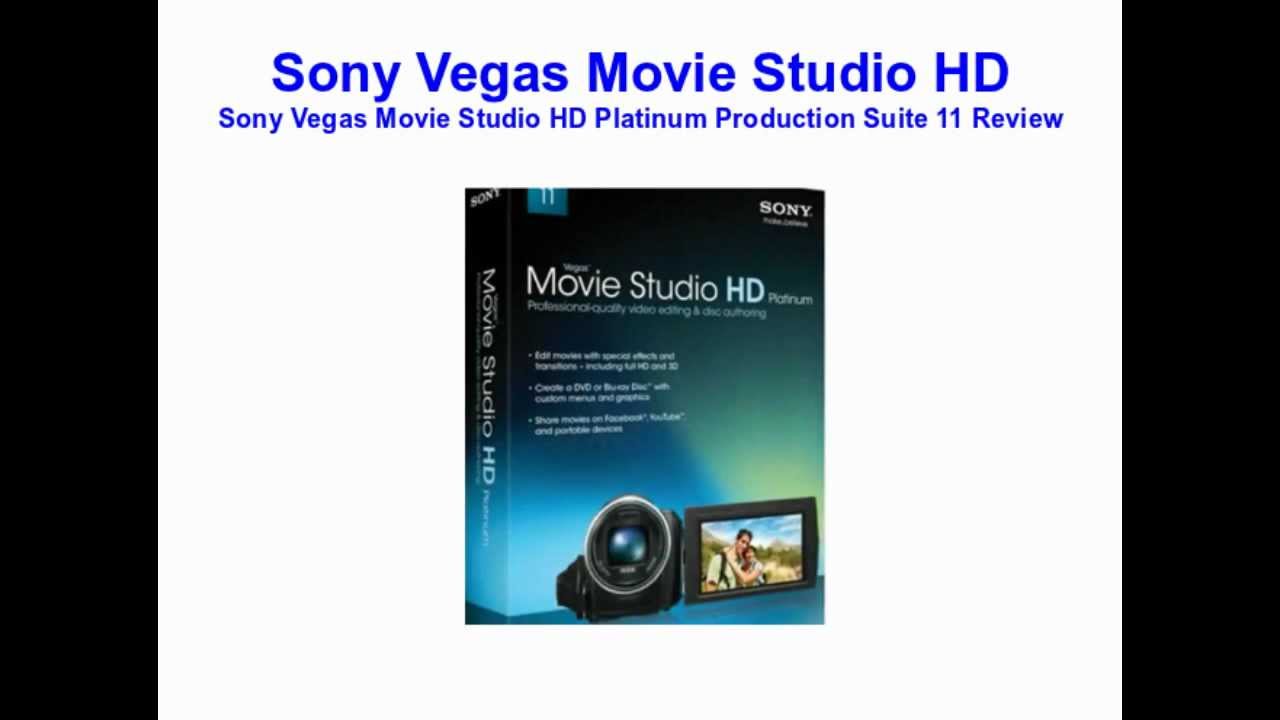 sony vegas movie studio hd platinum 11 dvd