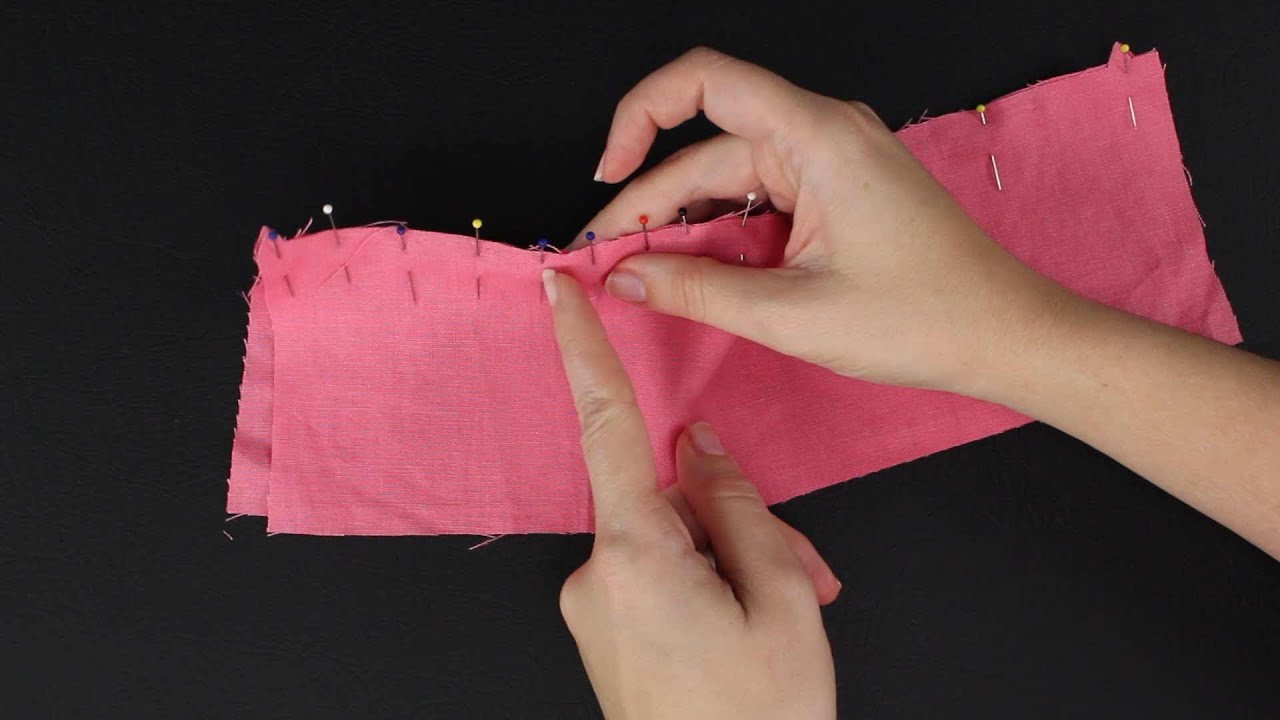 How To Ease 2 Fabric Pieces Together YouTube