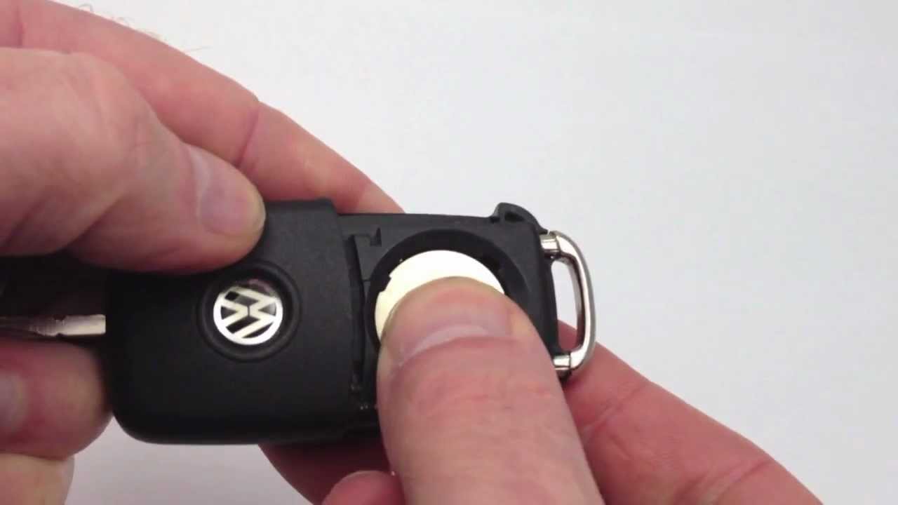 VW key remote fob battery change "How to" YouTube