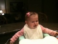 Baby's funny reaction to zucchini.