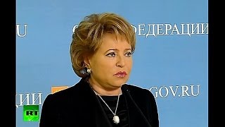 Матвиенко о ситуации на Украине: Россия не может быть безучастной