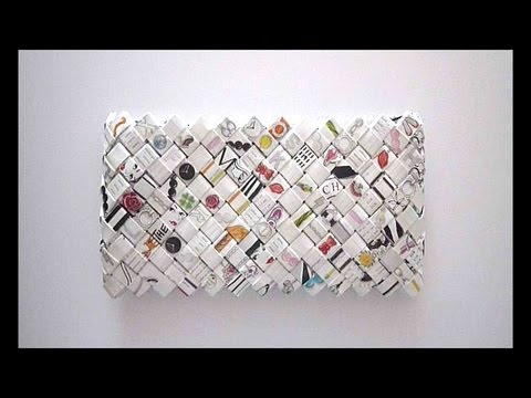 Woven Paper wallet - Portefeuille en papier - YouTube