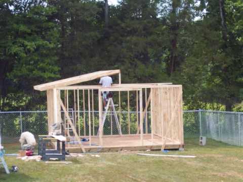 BUILDING A STORAGE SHED - YouTube