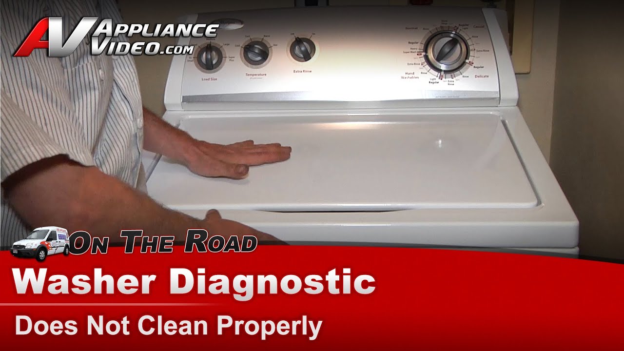 whirlpool washer spin clothes clean loud diagnostic does maytag block
