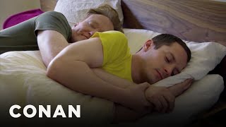 Elijah Wood On Spooning With Conan