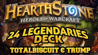 Hearthstone - TotalBiscuit forces Trump to play the 24 Legendaries deck