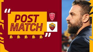 “Sono molto contento della prestazione” | DANIELE DE ROSSI AL TERMINE DI MONZA-ROMA