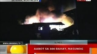 BT: Aabot sa 300 bahay, nasunog