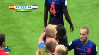 Gols Espanha 1 x 5 Holanda Copa do Mundo 2014