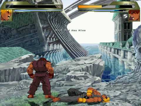 MUGEN Dark God Ryu Vs Dark God Ken - YouTube