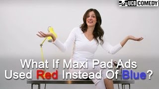 If Maxi Pad Ads Used Red Instead of Blue: a COMMERCIAL PARODY