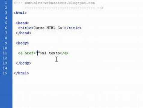 Curso HTML Go! 06 - hipervinculos - enlaces