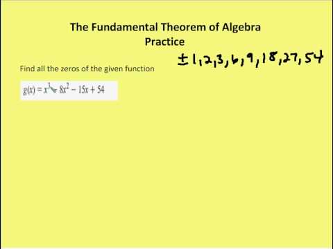 the fundamental theorem of algebra When i was in graduate school, i came up with what i think is a nice proof of the fundamental theorem of algebra at the time, i wrote it up here. the fundamental theorem of algebra When i was in graduate school, i came up with what i think is a nice proof of the fundamental theorem of algebra at the time, i wrote it up here.