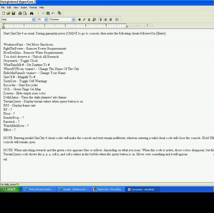 Simcity 4 cheats