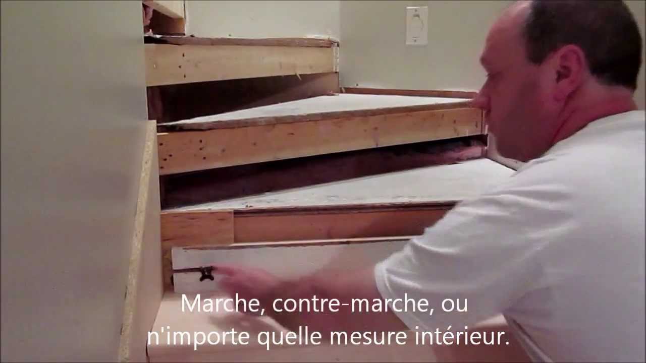Gabarit pour prise de mesure intérieur Marche, contre marche) YouTube