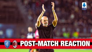 Coach Pioli and Sandro Tonali's post-match reactions | Empoli v AC Milan