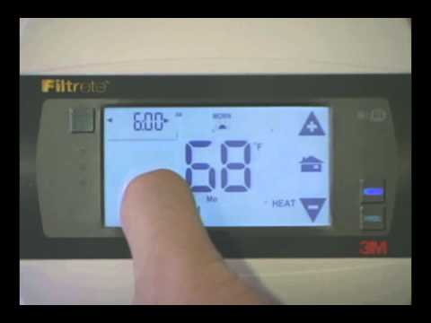 How to program the Filtrete 3M50 thermostat - YouTube