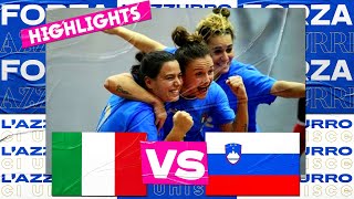 Highlights: Italia-Slovenia 8-0 - Futsal (20 ottobre 2022)