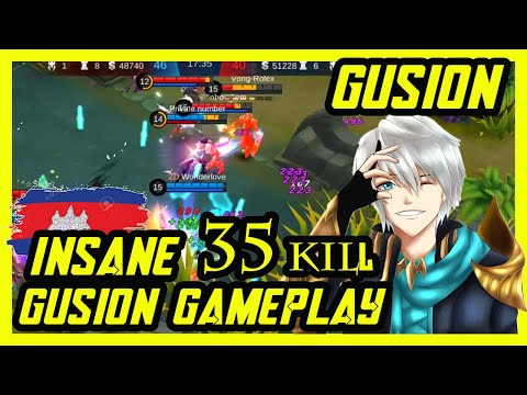 PERFECT GUSION HAND SPEED | INSANE GUSION GAMEPLAY 35 KILL - ALIEN MLBB