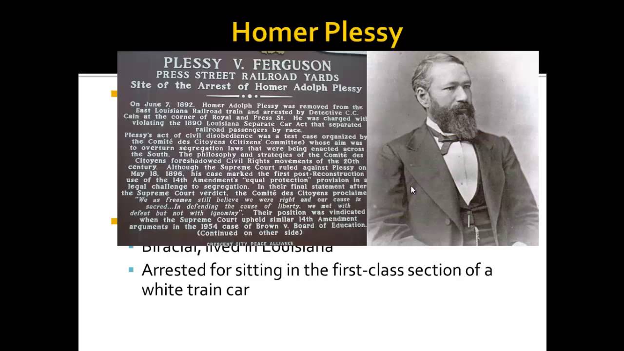 plessy vs ferguson plessy vs ferguson