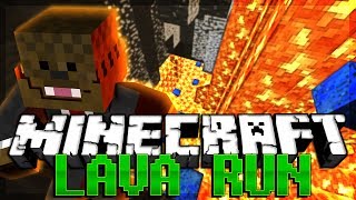 Minecraft LAVA RUN PARKOUR RACE w/ BajanCanadian