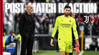 Coach Pioli and Marco Sportiello | Post-match reactions | Juventus v AC Milan