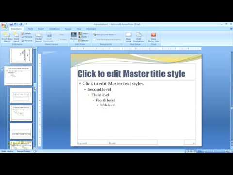 how to create master slides in powerpoint