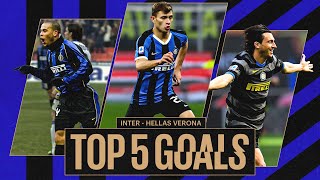 TIRI DECISIVI, MAGIE DA FUORI E... DAVIDE FRATTESI | INTER HISTORY | TOP 5 GOALS vs H.VERONA ⚽ 🏆🇮🇹???