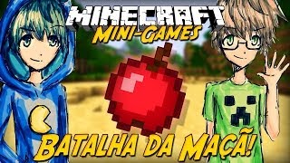 Minecraft: BATALHA DA MAÇÃ! (Mini-Game Novo)