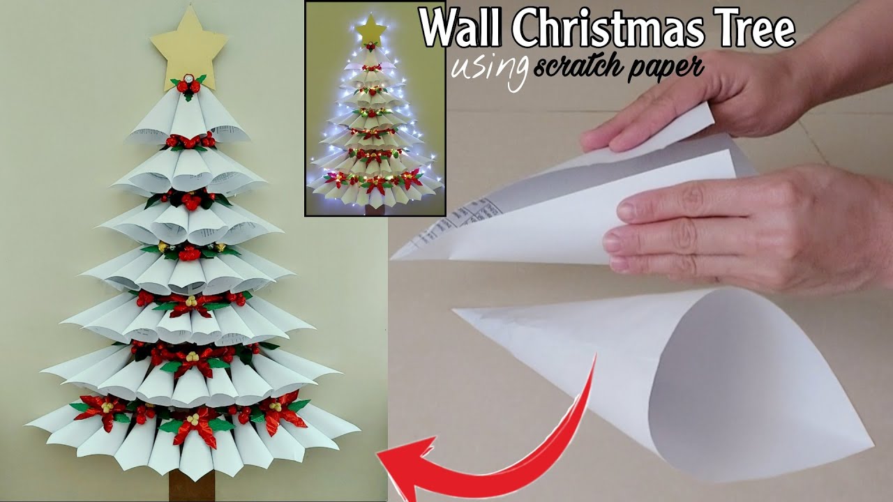 How to make a perfect paper Cone Paper Cones for DIY Christmas Trees Easy quick Cones