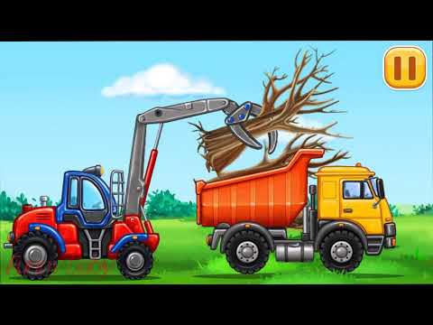 car truck, car crane-Funny baby
