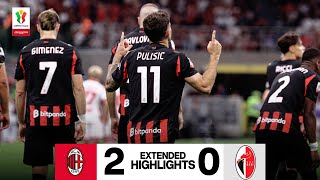 Esordio vincente in Coppa Italia | Milan 2-0 Bari | Extended Highlights 2025/26