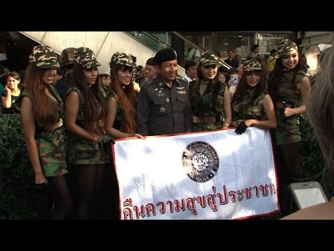 With free meals and dancing soldiers, Thailand\'s junta is waging a propaganda offensive to encourage \