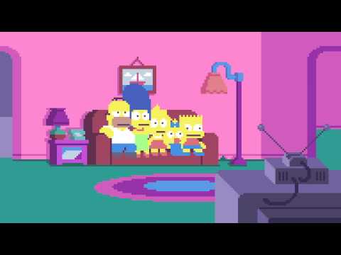 Simpsons Intro Pixelated, Pixel tribute directed and animated by Paul Robertson and Ivan Dixon.
