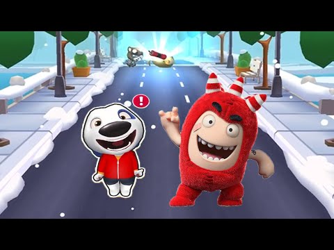 Talking Tom Gold Run vs Oddbods Turbo Run