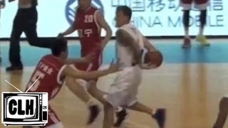 Jason Williams ELBOW PASS in China on USA Legends Tour 2013 - White Chocolate