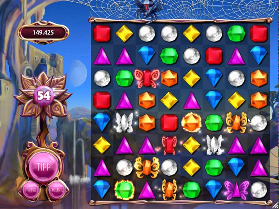 Bejeweled 3: Butterfly / Butterflies Mode Gameplay Highscore - YouTube