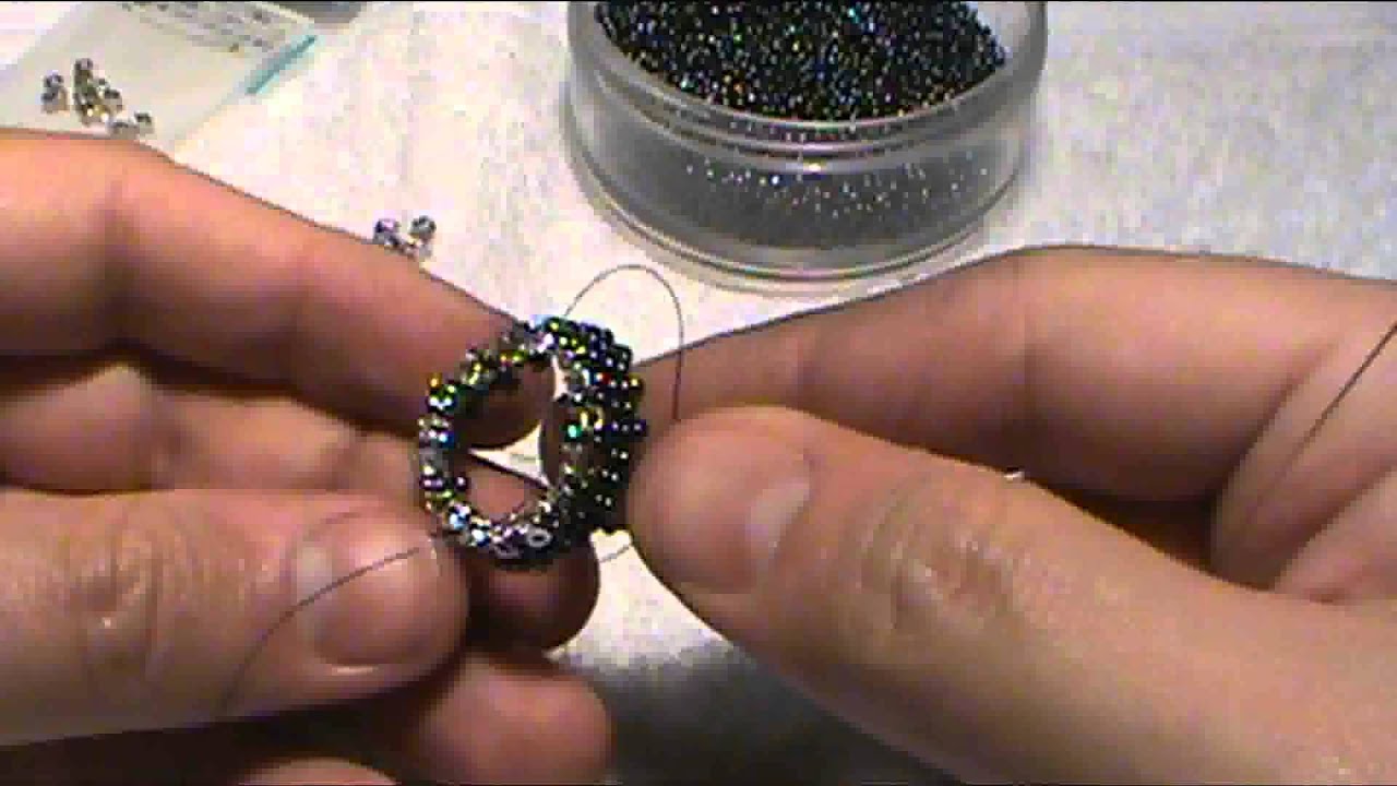 How to bead a bezel for a faceted stone that looks like a real gem