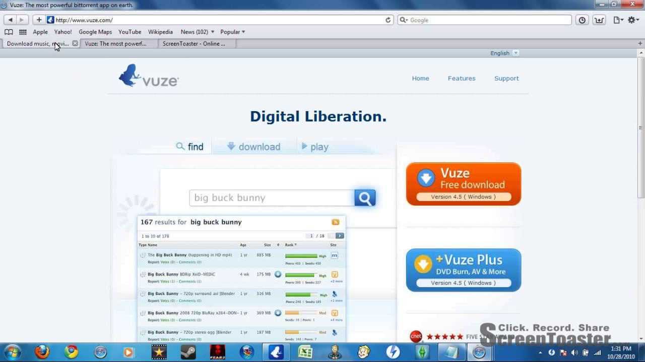 vuze search templates downloads