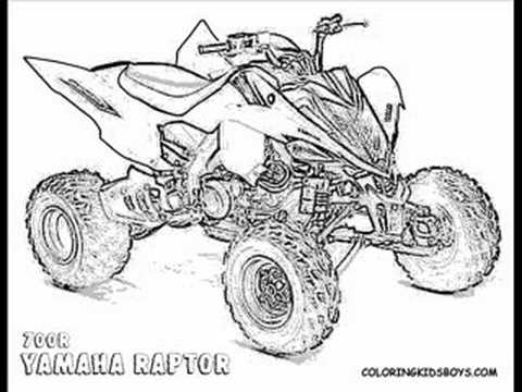 ColoringBuddyMike: ATV Coloring Pages - YouTube